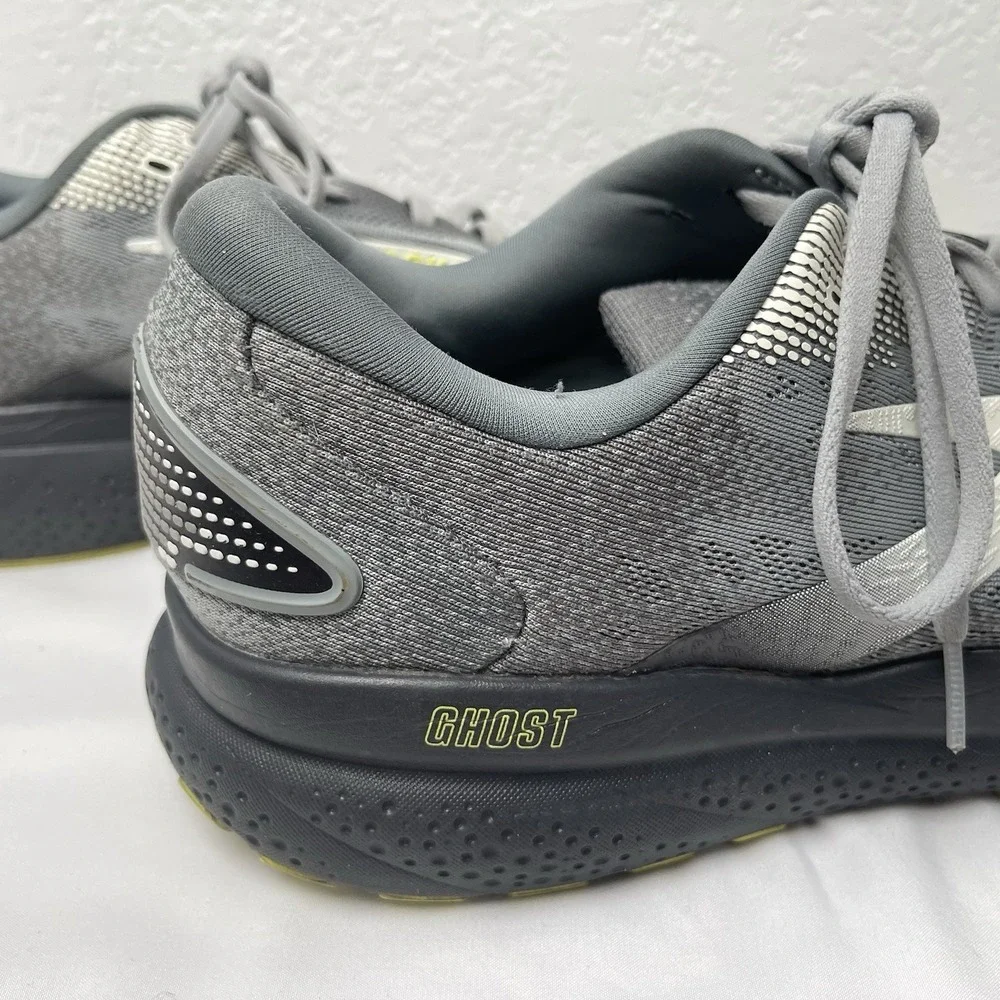 Brooks Ghost 16 Mens 14 (4E) Gray Activewear Running Training Style 1104184E040